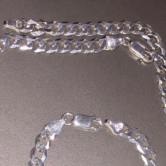 Solid not plated Cuban link chain & bracelet huge Black Friday sale! Best gift! - Picture 6 of 11
